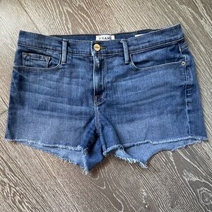 FRAME Cutoff Denim Shorts - Size 27